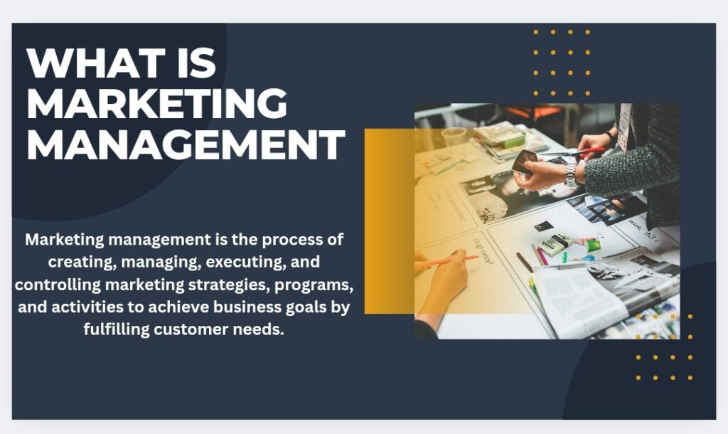 What is marketing management
