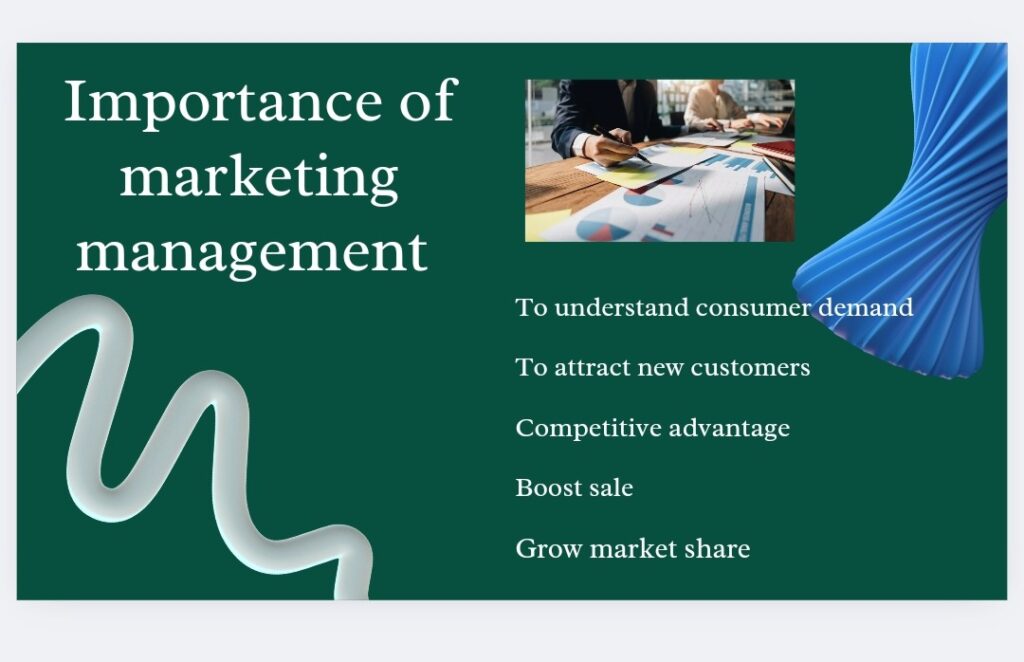 Importance of marketing management