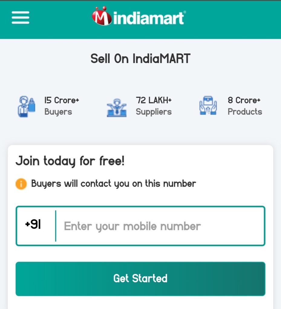 Enter mobile number 